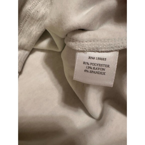 Bobi Women’s Split Hem Raglan Comfy French Terry Top in Light Grey Size S - Picture 8 of 8